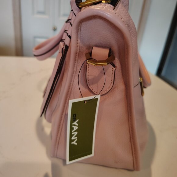 orYANY Satchel - Pale Pink/Lavender Grain Leather Bag - Picture 5 of 7